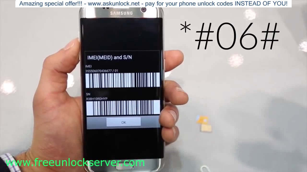 Samsung S6 Unlock Code Free